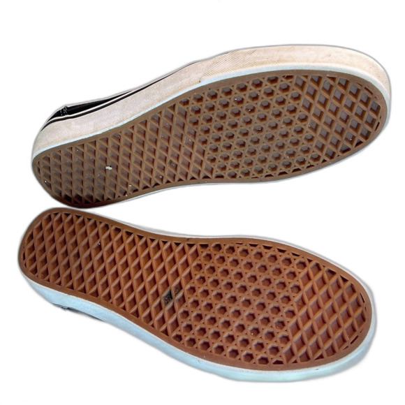 Vans Unisex Black Canvas White Detail Old Skool Sneaker Size M 10.5/W 12 - Picture 12 of 14